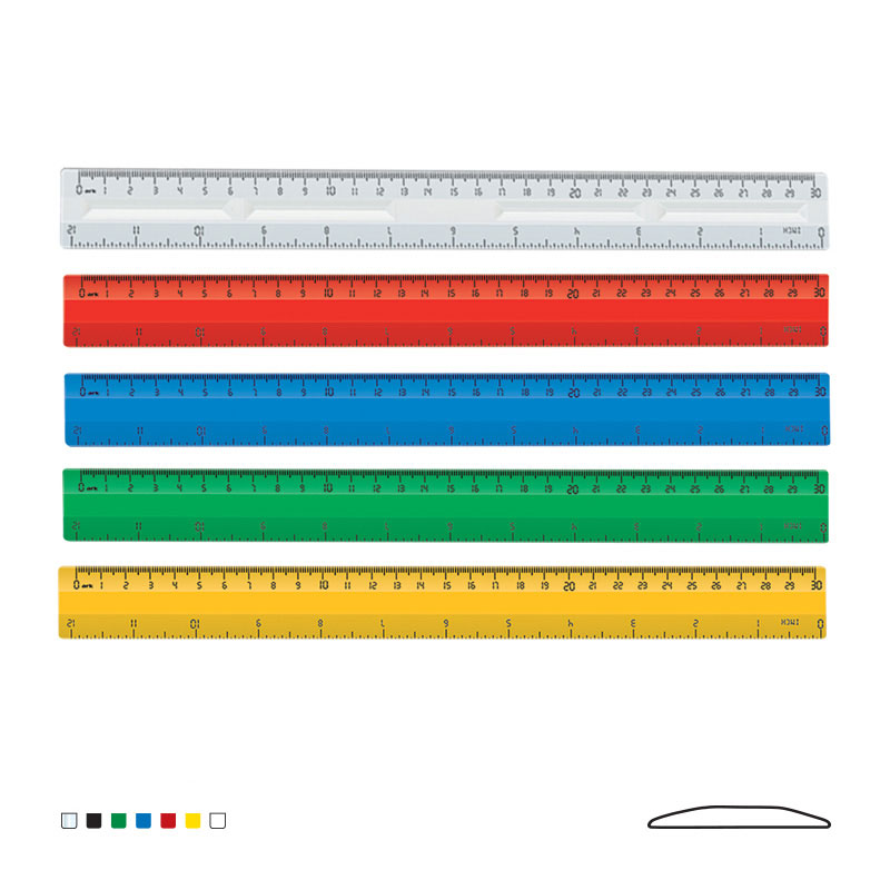 30 cm - 12 inch Plastic Ruler