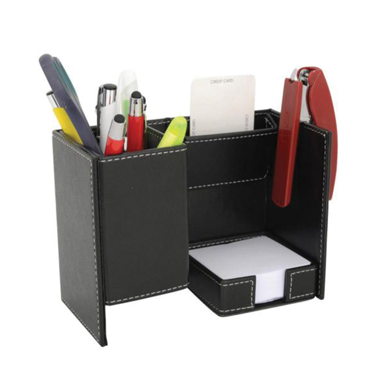Artificial Leather Pen Holder