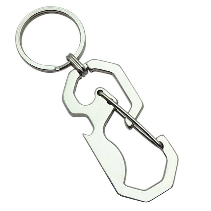 Carabiner and Bottle Opener Key Chain to Be Attached To The Belt