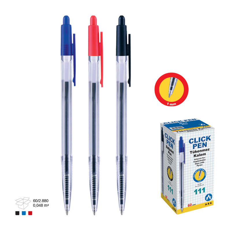 Cheap Transparent Plastic Ballpoint Pen