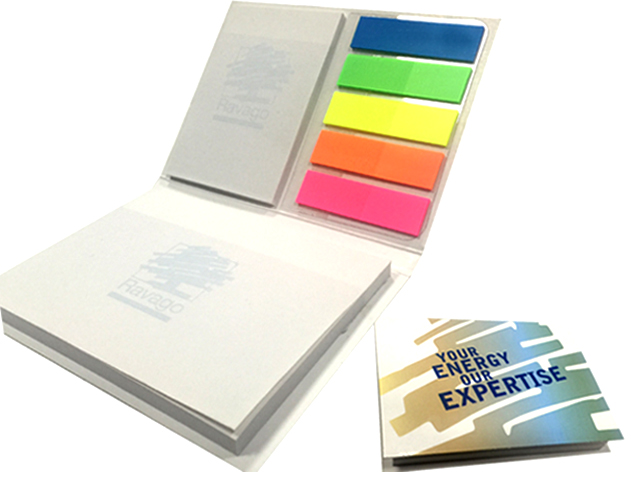 Self-Adhesive Notepad Set with Cardboard Cover
