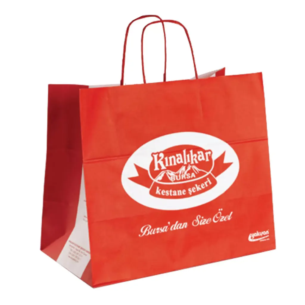 Kraft Paper Bag with Twisted Handle (45x14x49,5cm) Flexo Surface Printed
