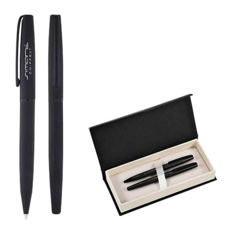 Metal Roller & Ballpoint Pen Set