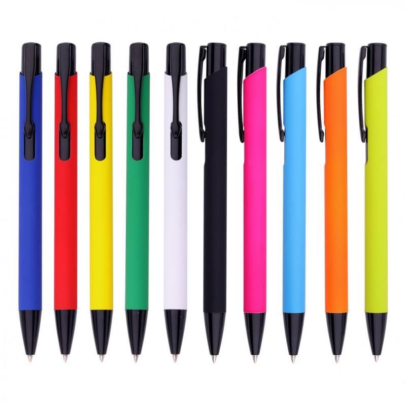 Rubber Body Metal Ballpoint Pen