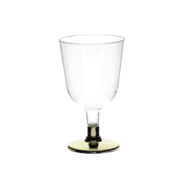 Standing Glass 150 ml PS Gold/Silver Stand