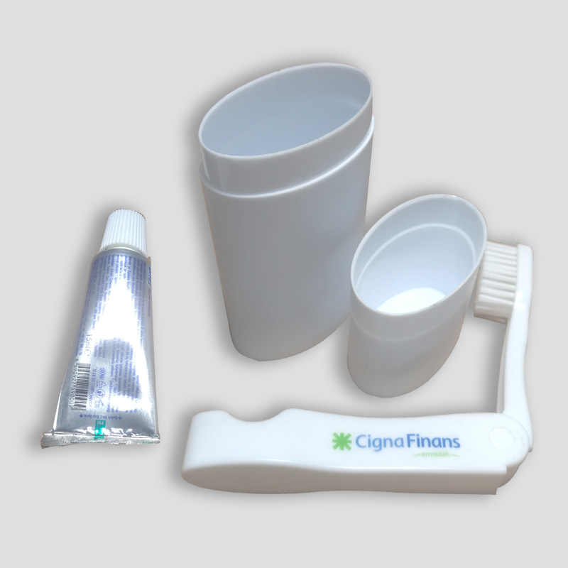 Travel Type Toothpaste and Brush Set