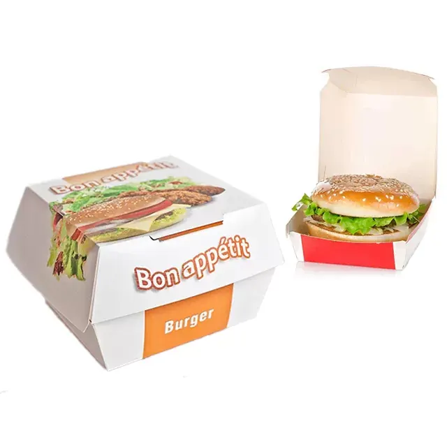 13 x 13 x 9 cm Hamburger Box