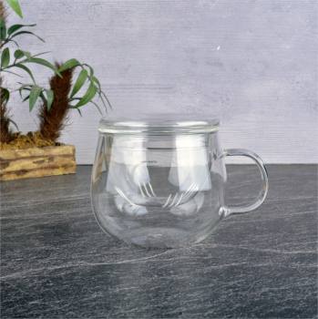 330 ml Glass Strainer Mug