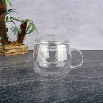 330 ml Glass Strainer Mug