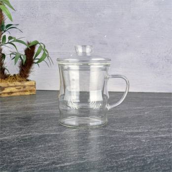 350 ml Glass Strainer Mug