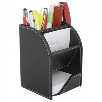 Imitation Leather Pen Holder with Memo notes and Bussiness card Holder
