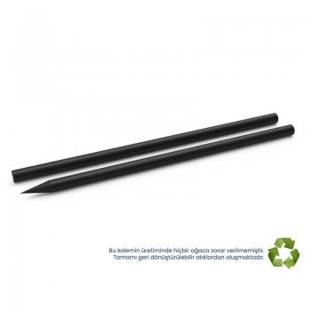 Rouded Body Black Wooden Pencil