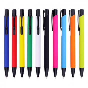 Rubber Body Metal Ballpoint Pen