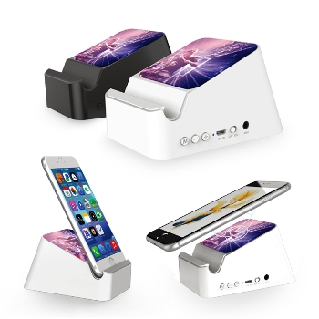 Speaker, Wireless Charger & Phone Stand