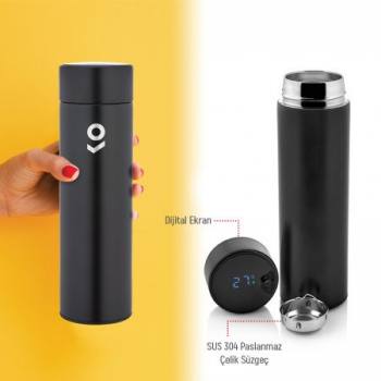Thermos with Digital Thermometer and Filter / 450 ml