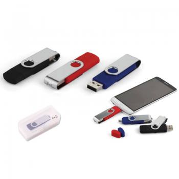 USB Memory with 64 GB Twisted Cover (with OTG)